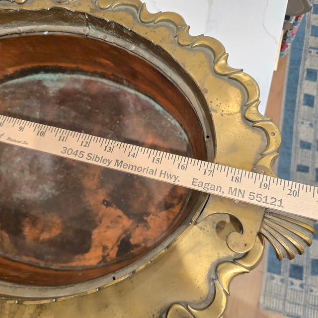 Antique 19th Century Turkish Brass and Copper Brazier For Sale - Image 9 of 12