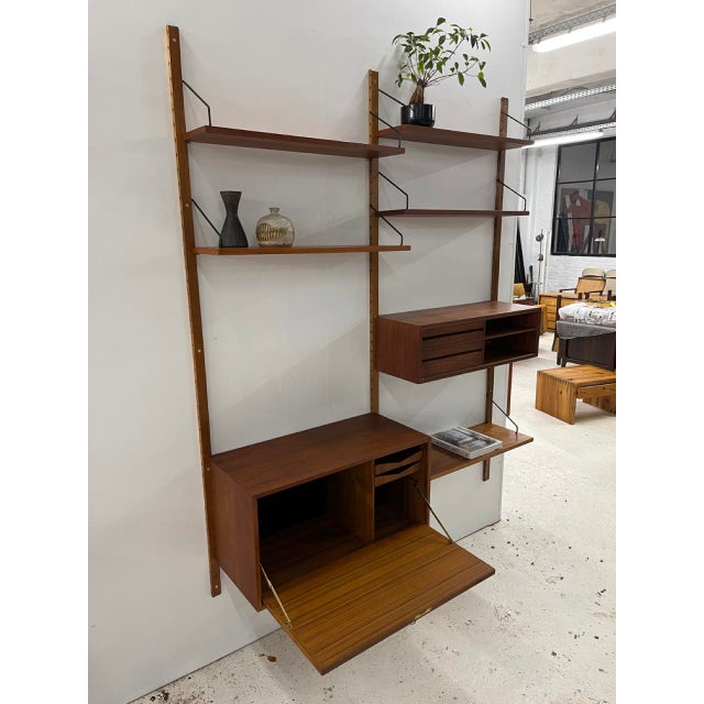 1960s Vintage Danish 2-Bay Wall Unit by P. Cadovius, 1960s For Sale - Image 5 of 18