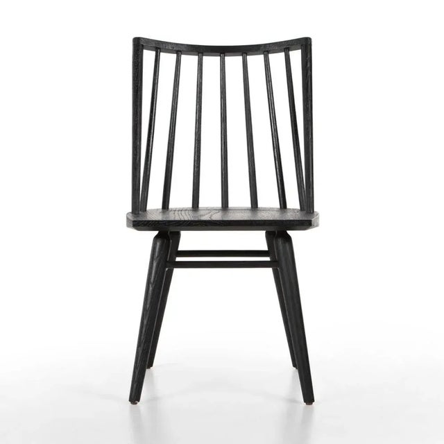 Lewis Windsor Chair, Black Oak Chairish