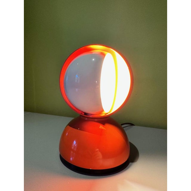 Red Elisse Lamp by Vico Magistretti for Artemide, 1966 For Sale - Image 8 of 18