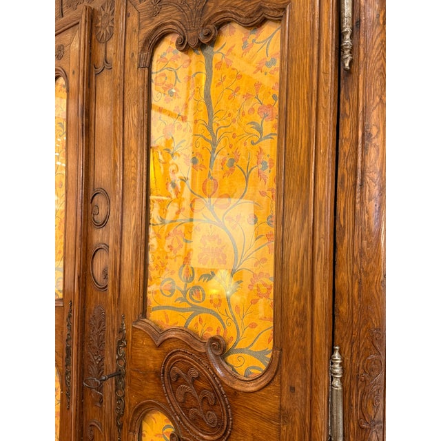 19th Century French Provincial Louis XV Armoire For Sale - Image 4 of 11