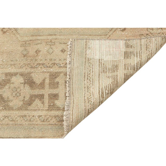 Mid 20th Century Mid 20th Century Vintage Washed Out Oushak Rug For Sale - Image 5 of 7
