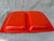 MCM Orange Enamel Divided Tray For Sale - Image 11 of 14