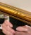 Gold Vintage Gilt Faux Bamboo Mirror For Sale - Image 8 of 10