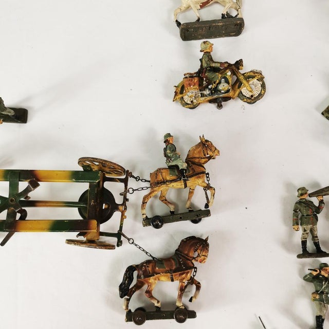 German Soldier Figurines, 1930s, Set of 40 For Sale - Image 12 of 16