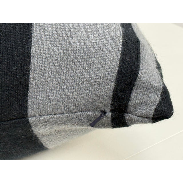 Eastern Accents Black + Stripe Strip Pillows, Pair For Sale - Image 12 of 12