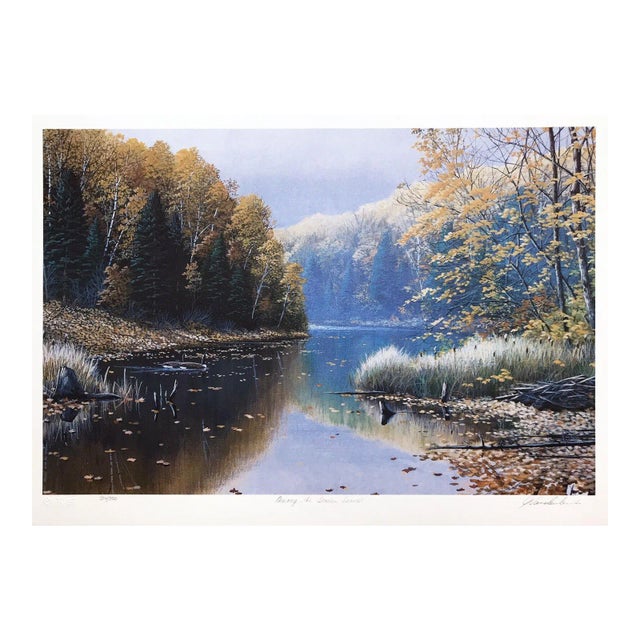 Jake Vandenbrink Among the Fallen Leaves Lithograph on Paper For Sale