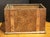 Circa 1880-1920 Arts & Crafts Copper Clad Kindling Bin, English. Oak with hammered copper clad surface & faux straps for...