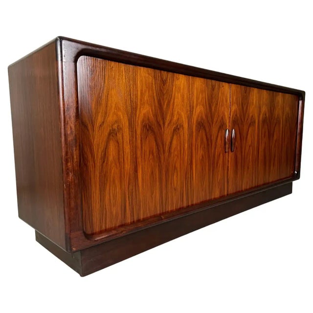 Rosewood Tambour Door Credenza by Dyrlund For Sale - Image 13 of 13