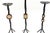 Metal Mid-Century Modern Handmade Iron and Brass Candleholders, 1950s, Set of 3 For Sale - Image 7 of 8