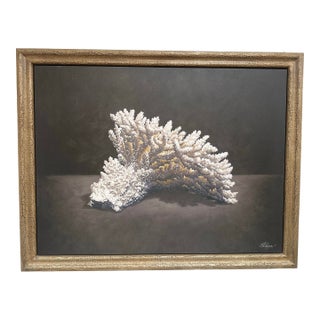 Large Coastal Gee Clay, Framed For Sale