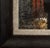 Framed Square Textured Abstract Painting With Black Red Beige and White Colors For Sale In Atlanta - Image 6 of 7