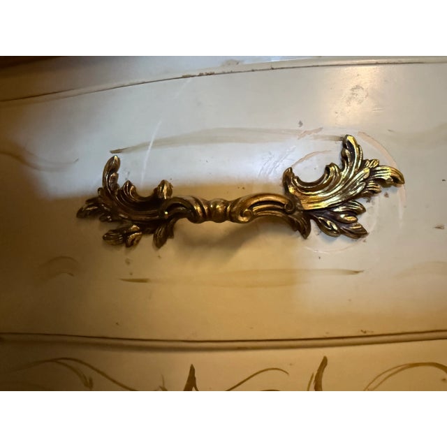 Hand painted two drawer chest with brass handles ready for you home decor.