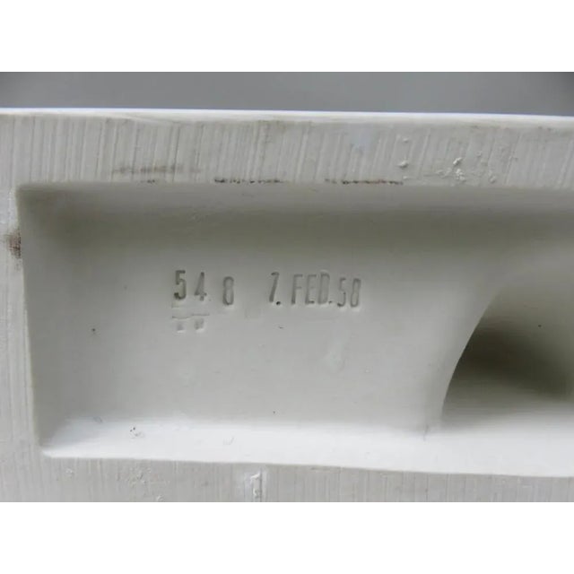 Bathroom Tray Wall Console in Porcelain White, 1950s For Sale - Image 12 of 18