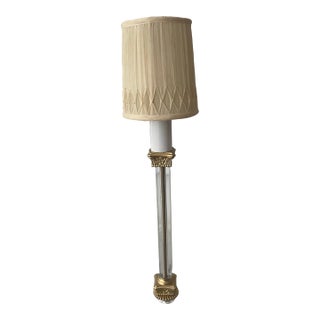 1930s Glass Art Deco Column Lamp For Sale