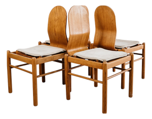 Vintage Scandinavian Dining Chairs, 1970s, Set of 4