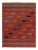 Textile Antique Tribal Kilim Rug in Red, Blue and Orange Tribal Geometric Pattern For Sale - Image 7 of 7