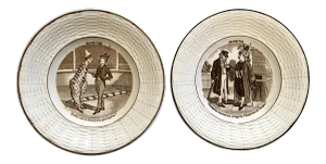 French Riddle Plates - a Pair