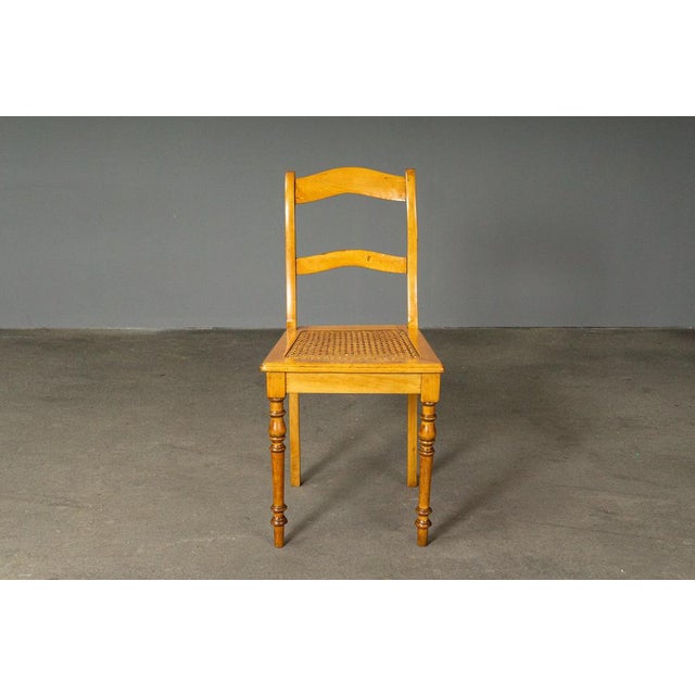 Biedermeier Chair in Birch For Sale - Image 5 of 18