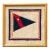 Hand Needlepoint Yacht Club Burgee For Sale