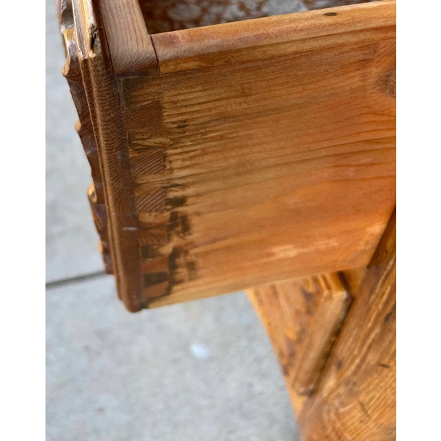 Mid 20th Century French Louis XIV Style Carved Pine Chest or Commode For Sale - Image 5 of 10