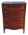 Vintage Mid 20th Century Federal Hepplewhite Style Mahogany Four Drawer Chest of Drawers For Sale