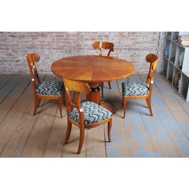 Biedermeier Cherry Wood Chairs, Austria, 1820s, Set of 4 For Sale - Image 5 of 14