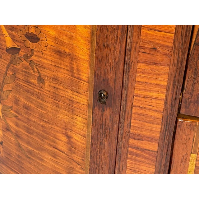 Louis XVI Style, Demilune Commodes, a Pair, Inlaid, Bronze, France, 19th C. For Sale - Image 15 of 18