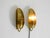 Beige Mid-Century Modern Brass Wall Lamps, 1950s, Set of 2 For Sale - Image 8 of 18
