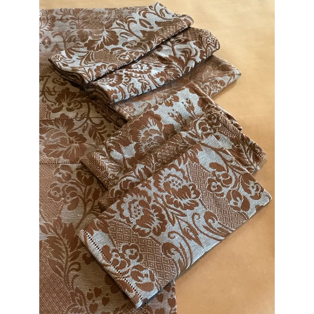 Italian Damask Tessitura Pardi Placemats and Napkins Set of 6 Chairish