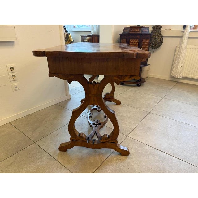Antique Biedermeier Desk with Drawer For Sale - Image 10 of 18