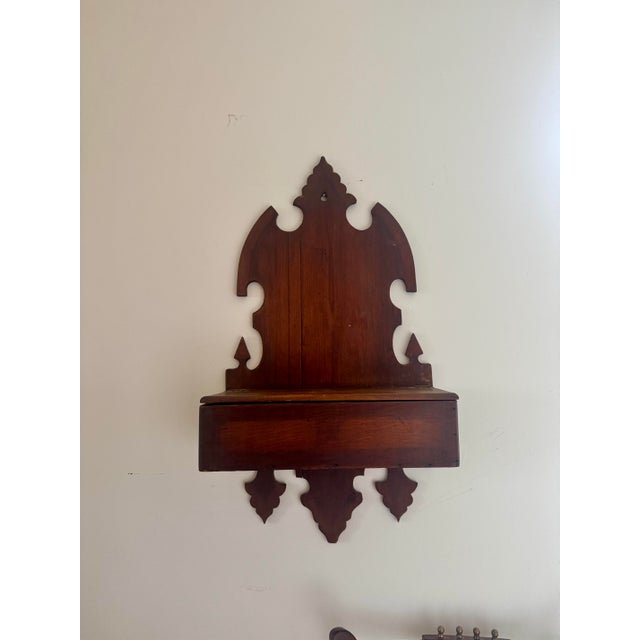 19th Century 19th Century Victorian Gothic Revival Wall Mount Box For Sale - Image 5 of 12