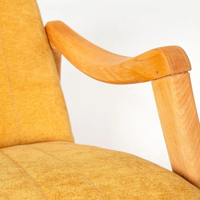 Wood Czech Rocking Chair attributed to Ton, 1960s For Sale - Image 7 of 12