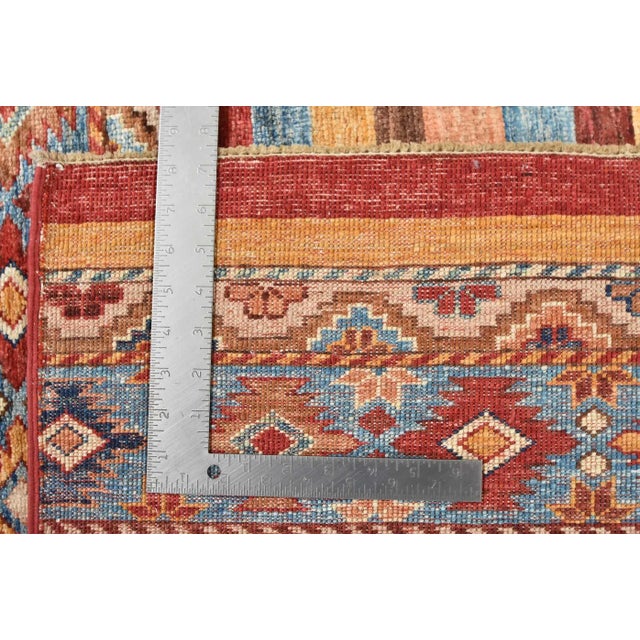 Fine Khorjin Rug 8’4” X 9’8” Multicolor Wool Tribal Hand-Knotted Carpet For Sale - Image 13 of 13