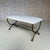Metal Spanish Gilt Iron Bench With Scrolled Feet For Sale - Image 7 of 12
