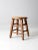 Wood Vintage Low Wooden Stool For Sale - Image 7 of 12