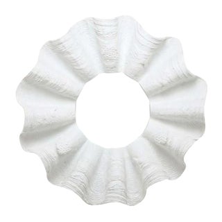 White Ava Mirror by Made Goods, Clamshell Resin For Sale