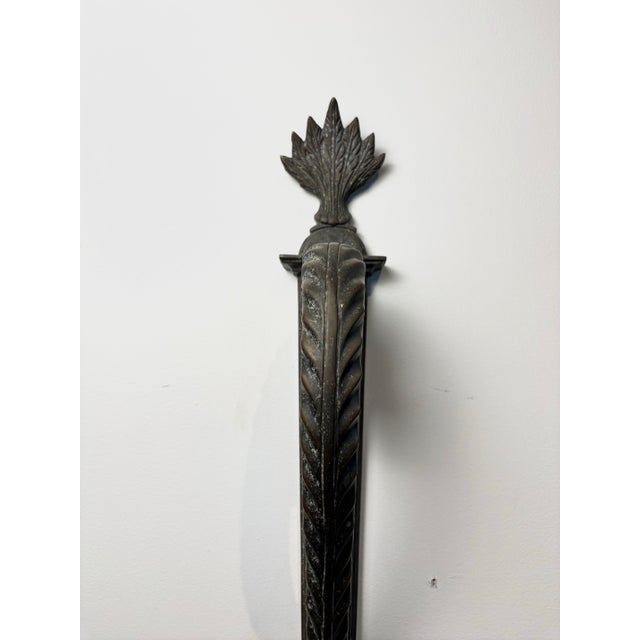 Mid 20th Century Vintage Cast Metal Wall Sconces, Gothic Revival Style For Sale - Image 5 of 10