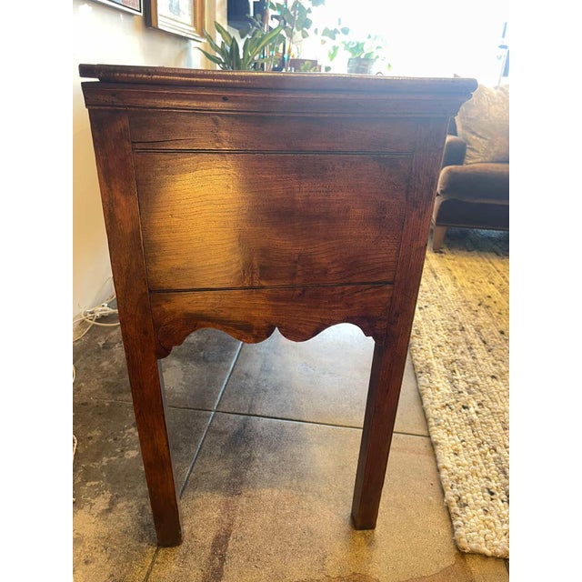 19th Century Georgian 3 Drawer Walnut Side Board For Sale - Image 4 of 11