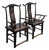 Antique Chinese Qing Dynasty Elmwood Armchairs, Pair For Sale