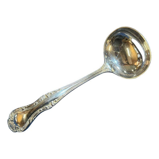 Silver-Plated Russell Pattern Sauce Spoon from Mappin and Webb For Sale