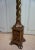 Wood Italian Florentine Torchère Floor Lamp in Hand-Carved Gold-Gilt and Green Wood, 1950s For Sale - Image 7 of 13