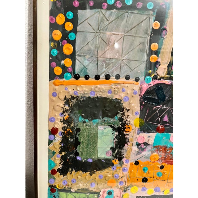 Lynne Golob Gelfman, Abstract Expressionist 1980s Painting Miami Woman Modernist Lynne Golob Gelfman, c.1983 For Sale In Miami - Image 6 of 18