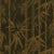 Sample - Schumacher Les Bambous Sisal Wallpaper in Gold on Jet For Sale