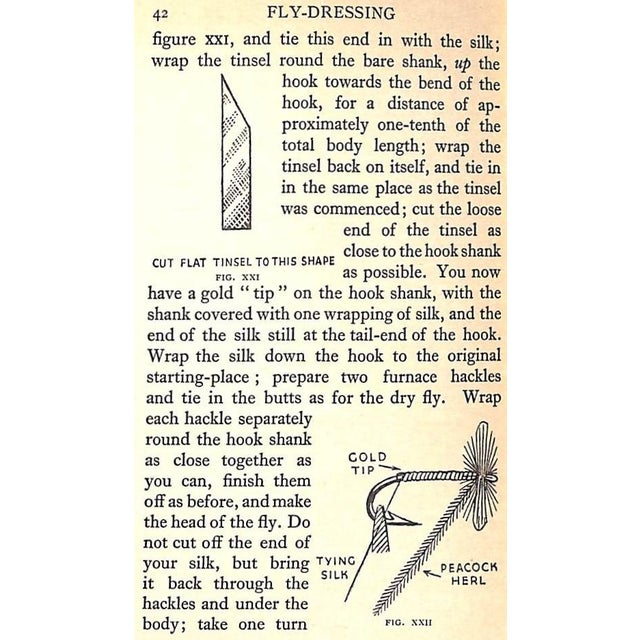 "Fly-Dressing With Five Hundred and Fifteen Patterns of Standard Trout and Grayling Flies" 1932 Bernard, J. For Sale In New York - Image 6 of 7
