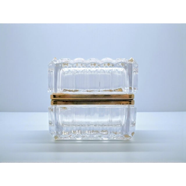 Baccarat French Crystal Jewelry Box in the style of Baccarat, 1960s For Sale - Image 4 of 9