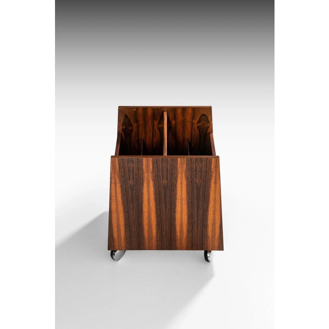 Rosewood Magazine Rack by Rolf Hesland for Bruksbo, Norway, 1960s For Sale - Image 4 of 7