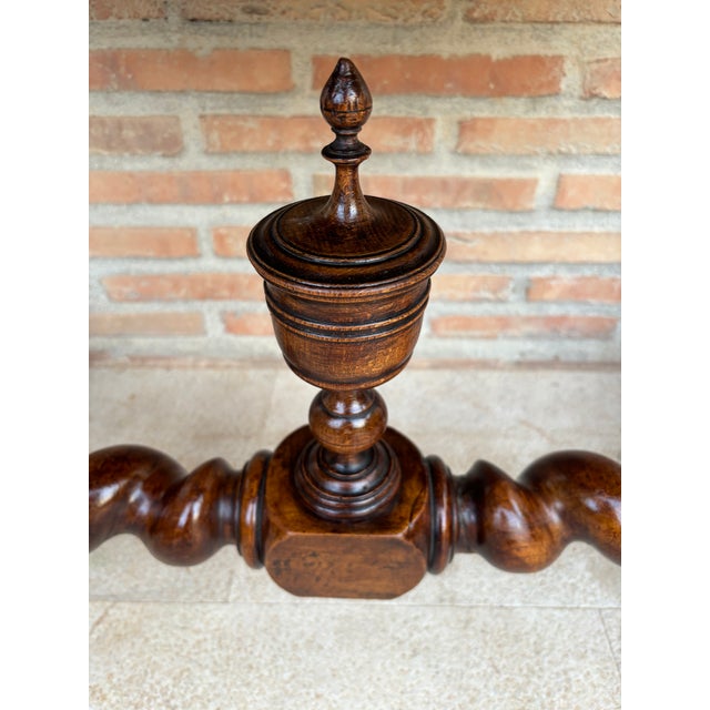 19th Century French Baroque Walnut Desk For Sale - Image 17 of 18