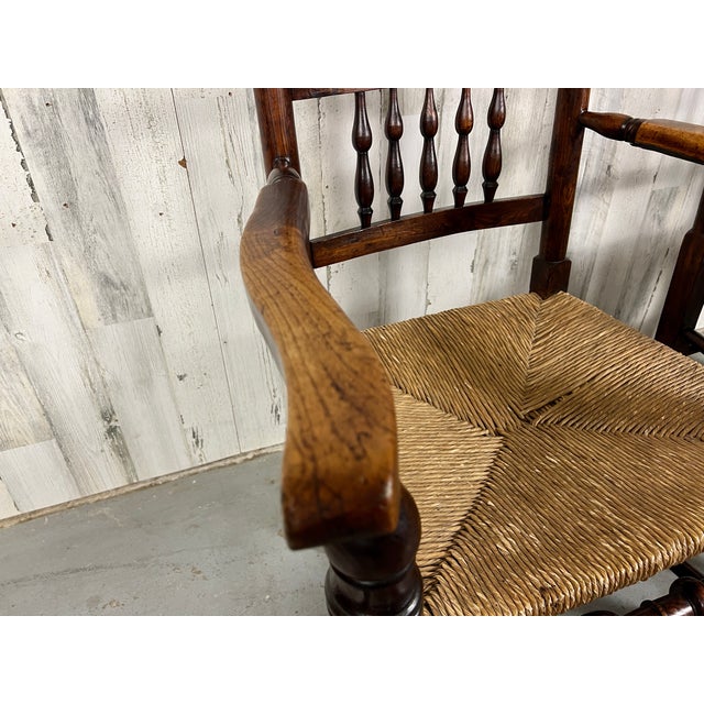 Harlequin Antique Spindle Back Armchairs- a Pair For Sale - Image 9 of 12