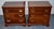 Vintage Pair Mahogany Nightstands Chippendale Chests With Pull Out For Sale - Image 16 of 18